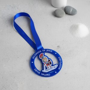 Medalla Acrílica con Sticker Adhesivo y Grabado Láser